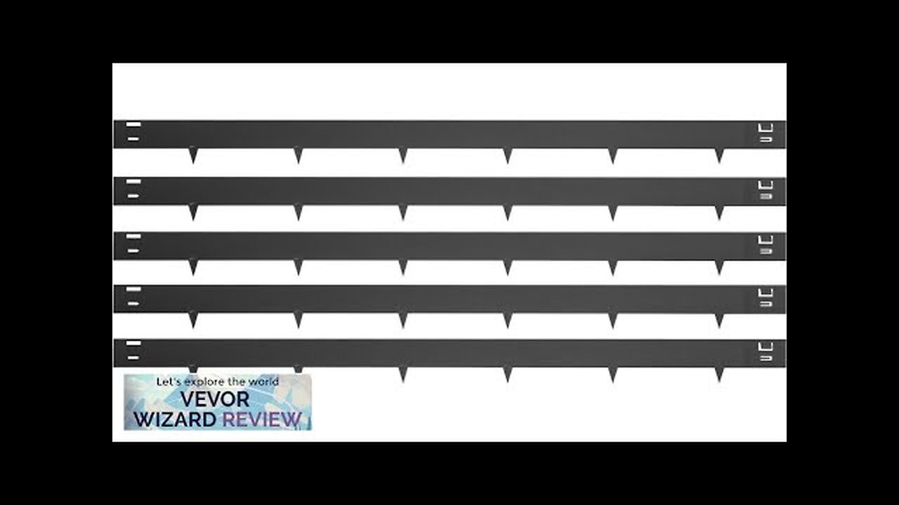 VEVOR Steel Lawn Edging 5PCS Metal Landscape Edging 4"x39" Garden Edging Border Review