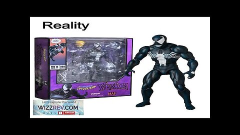 Mafex 088 Venom Action Figure Spider-Man Venom S.h.figuarts Carnage Venom Hand Joint Review