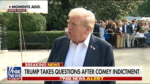 Trump Asked About Dems Coming After His FBI Director 