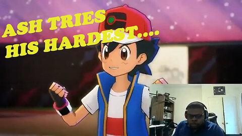 ash tries his hardest against yugi