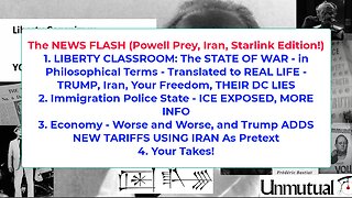 Liberty Conspiracy LIVE 1-13-26 Iran, Trump Tariff Terrorism, ICE Wrongdoing, Economic Trouble!
