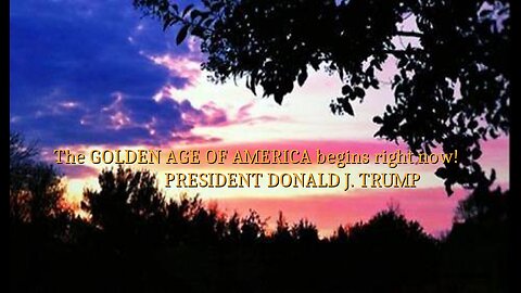 PRESIDENT TRUMP- The GOLDEN AGE OF AMERICA begins right now! - 1 24 2025