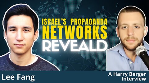 Brave US Journalist UNMASKS Israel's Propaganda-Lobby Complex | Lee Fang