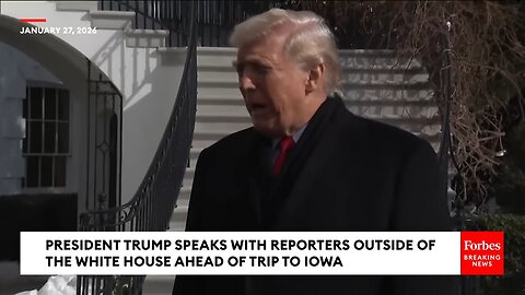 FULL GAGGLE: Trump Speaks With Reporters Amid Fallout From Alex Pretti Shooting In Minnesota