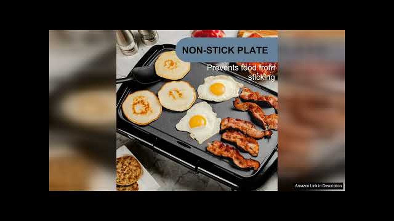 OVENTE Electric Griddle with 16 x 10 Inch Flat Non-Stick Cooking Surface, Review