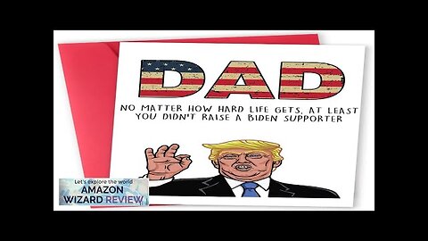 Funny Trump Fathers Day Card for Dad Humor Trump Father's Day Card Review