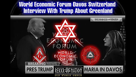 WEF World Economic Forum: Davos Switzerland - Interview With Trump About Greenland