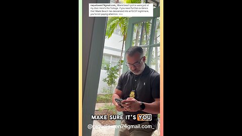 Miami Beach Police showed up at a lady's home for Facebook post.