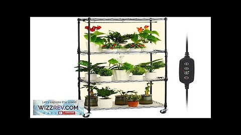 VEVOR Plant Stand with Grow Lights 4 Tiers 45W 49.8" Tall Plant Review