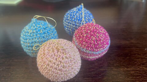 Amigurumi Christmas ornaments - Full TUTORIAL | Bolas de NAVIDAD amigurumi