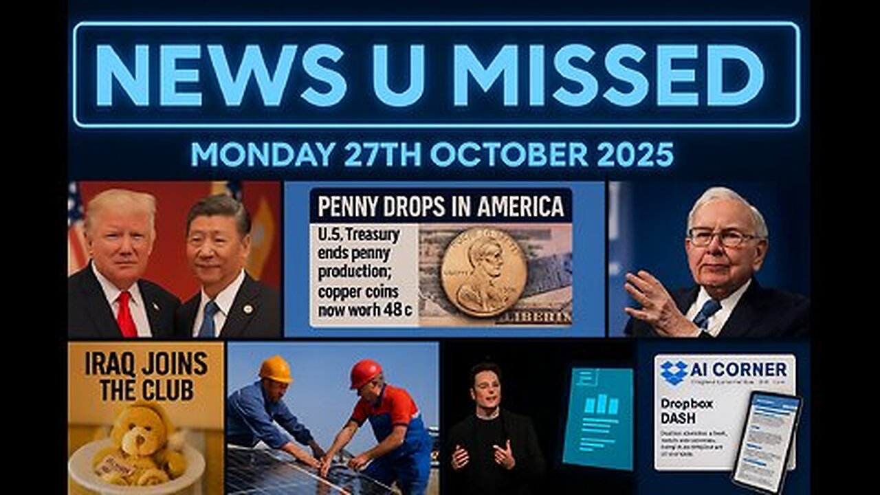 NEWS U MISSED WITH DREW DEMI MONDAY 27TH OCTOBER 2025