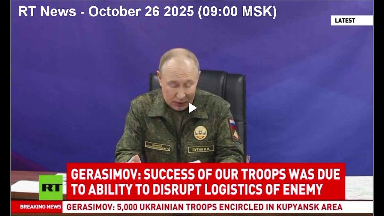 RT News - October 26 2025 (09:00 MSK)