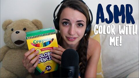 ASMR - Colored Pencils!! (Coloring Sasuke) (Soft-Spoken)