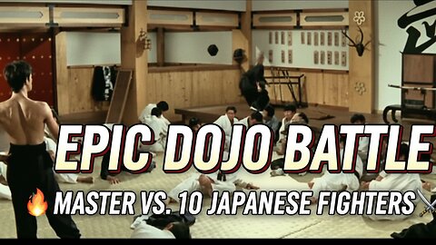 📌 Bruce Lee vs 10 Japanese Fighters 🥋⚔️ | Epic Dojo Battle 🔥🎥