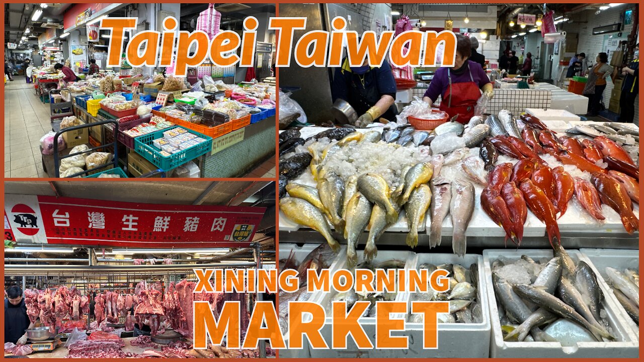 Xining Morning Market - Local Wet Market - Taipei Taiwan 2024