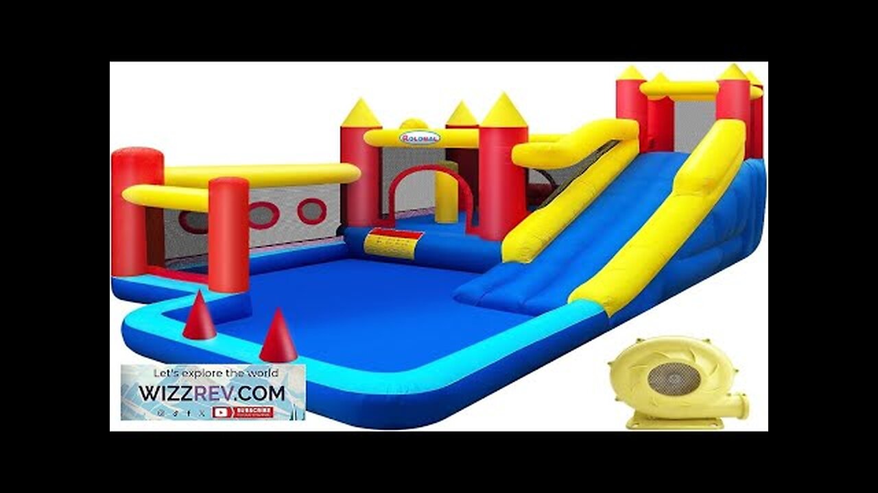 Bounce HouseInflatable Bouncer with Air Blower for Kids 3-10Outdoor and Indoor Jumping Review