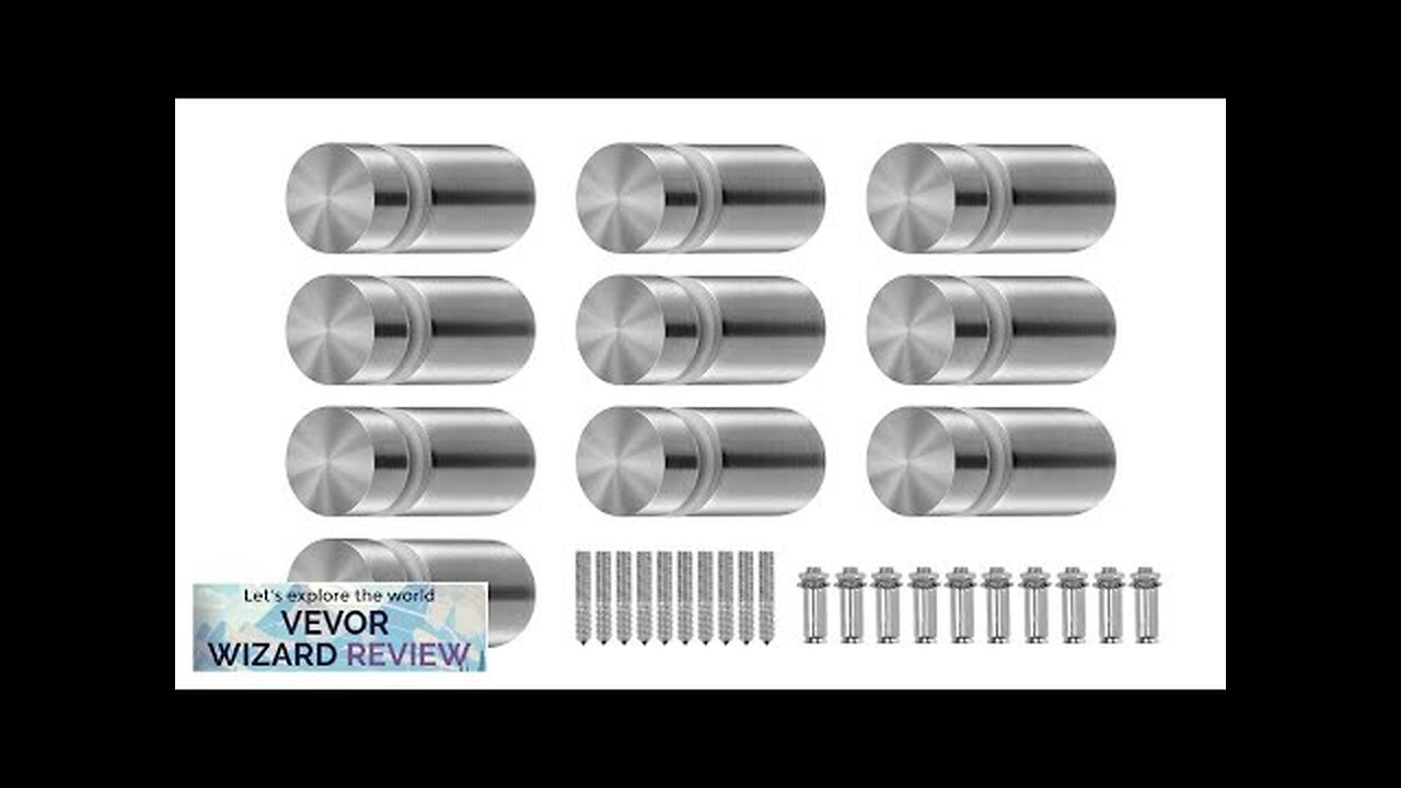 VEVOR Glass Clamp 10 PCS Round Glass Railing Bracket for 0.31 "-0.62 Review