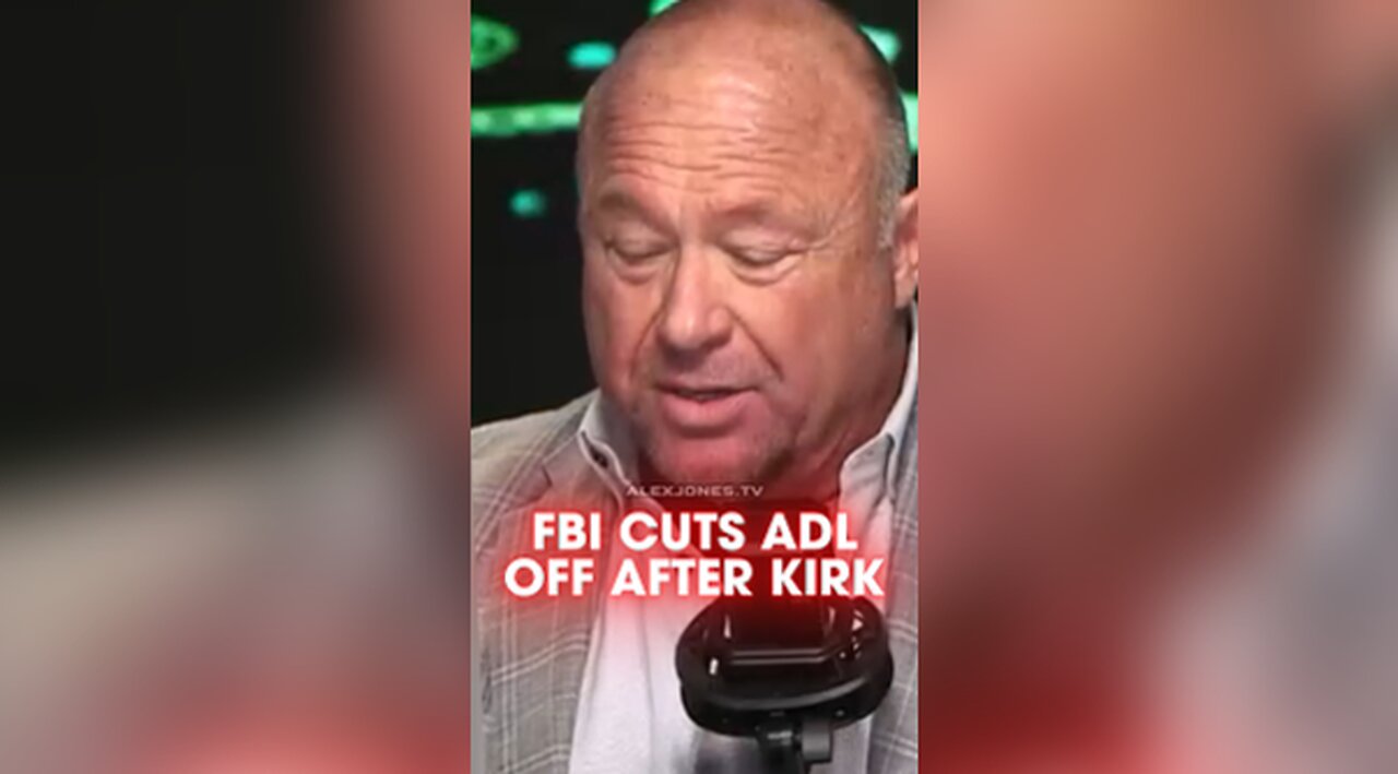 Alex Jones: Trump FBI Cuts Ties With ADL After Charlie Kirk Response - 10/3/25