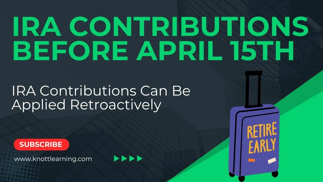 How To Make 2025 IRA Contributions Count For 2024 Taxes?