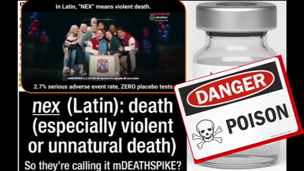 Moderna Unveils New mRNA Shot ‘mNEXSPIKE’ — Latin Name Translates to VIOLENT DEATH