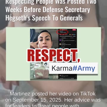 Fact Check: Video About Leaders Respecting People Posted Two Weeks Before Hegseth Speech To Generals
