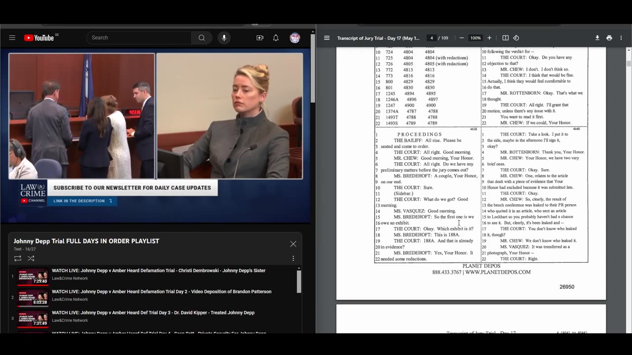 Couples react: Depp vs Heard transcripts of the trial day 16 (part 1)