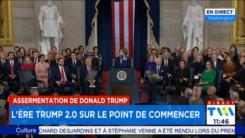 Cérémonie D'investiture de Donald Trump 47 ieme Président des États Unis TVA Nouvelles