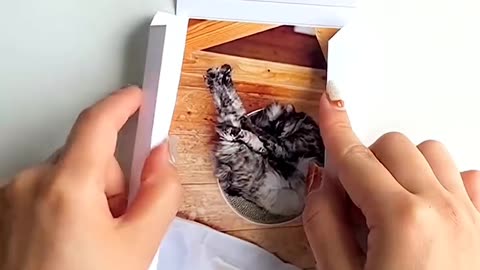 Create a picture template with paper