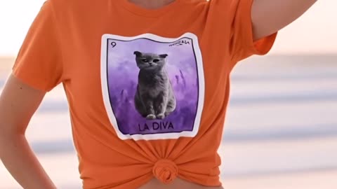 ¿A poco no te representa esta gatita? ¡Puro flow de diva! #LaDiva #PlayeraGatuna