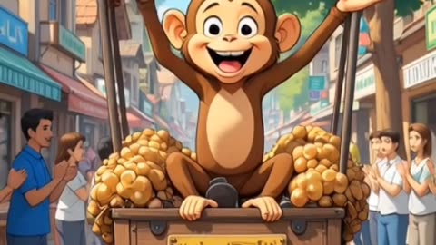 Funny Monkey Nursery Rhyme #Short video