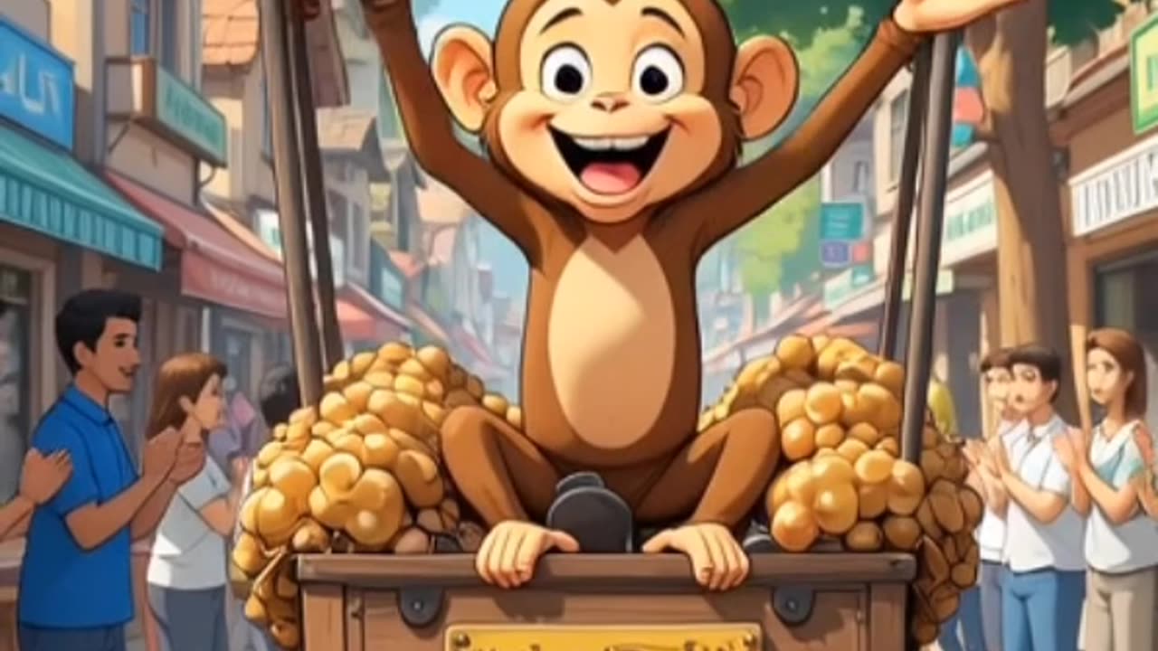Funny Monkey Nursery Rhyme #Short video