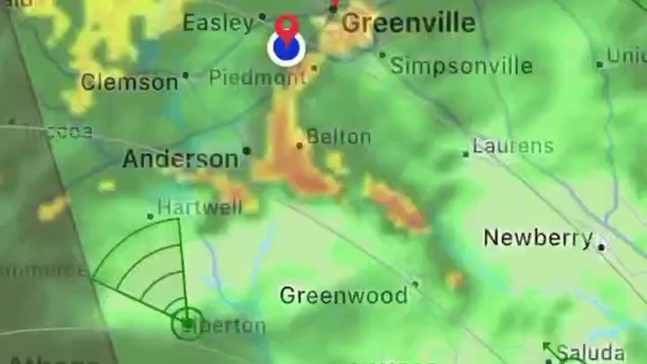 Radar- Hurricane Helene - Greenville, SC