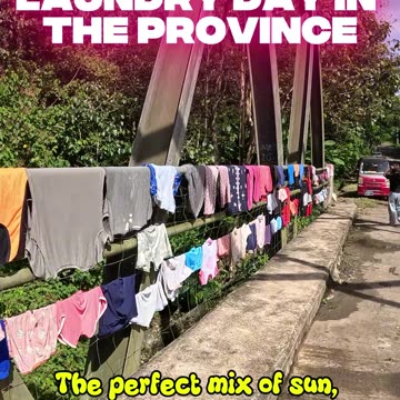 Laundry Day in the Province 🌞🧺
