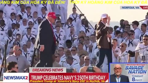 President Trump at 'America's Navy 250' in Norfolk, Va