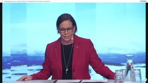 15 minuter skitsnack av Maria Malmer Stenergard, Sveriges utrikesminister