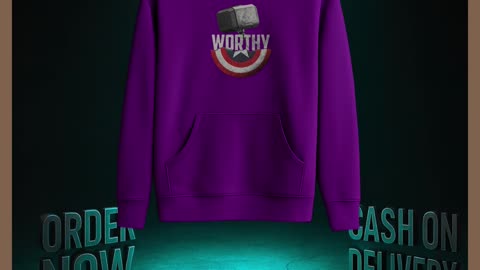 🛡️ Captain America "Worthy" Hoodie | Marvel Fans Streetwear Pakistan | Raheech Winter Collection