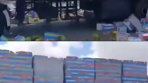 Israeli settlers gleefully destroy desperately needed Gaza aid and film it