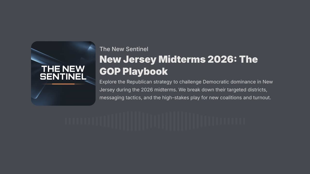 New Jersey Midterms 2026: The GOP Playbook