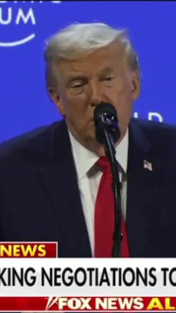 BREAKING: President Trump tells the World Economic Forum that prosecutions to 2020 election fraud