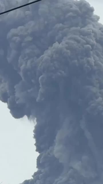Mount Kanlaon erupted on Negros Island in the Philippines, sending ash and volcanic material
