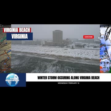 Winter Storm Hits Virginia Beach: Heavy Snow Today! 2/19/25 #shorts #weather #snowfall