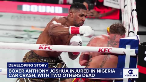 Anthony Joshua injured in fatal car crash in Nigeria