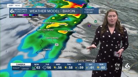 Waves, fog, and rain make for an active pattern ahead of Christmas day