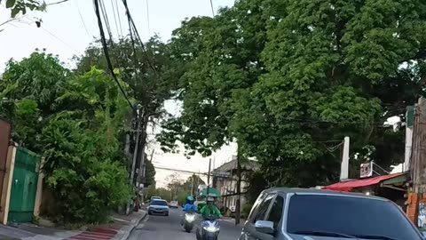 Beautiful day on Mapagkawanggawa Street, Quezon City, Philippines