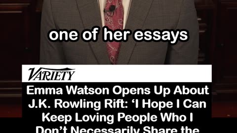 Emma Watson Opens Up About J.K. Rowling Rift