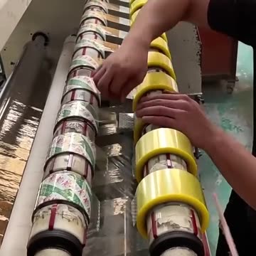 How Industry Machines Transform Raw Materials into Versatile Clear Packing Tape!"
