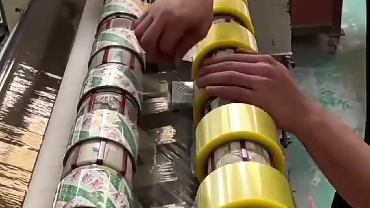 How Industry Machines Transform Raw Materials into Versatile Clear Packing Tape!"