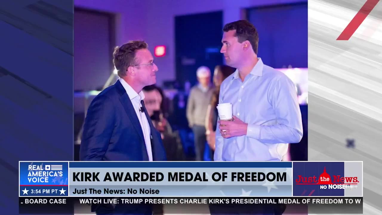 Benny Johnson shares intimate details of Kirks Presidential Medal of Freedom