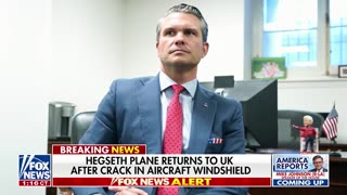 Crack Found Windshield of Airplane Secretary of Way Pete Hegseth's was flying in - Air Force