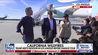 Trump and Newsom exchange words upon meeting in Los Angeles